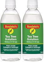 Bosisto's Tea Tree Solution 250mL | with 100% Natural Tea Tree Oil, Essential Oils, Dissolves Easily in Water, For Health and Home, Natural Cleaning, Antifungal, Australian Made & Owned (Pack of 2)