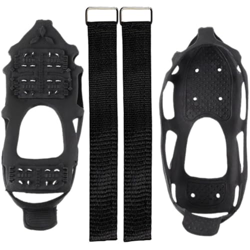 Crampones para hielo de 24 dientes en TPE con funda ligera para zapatos