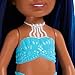 Barbie Mermaid Chelsea Doll with Midnight Blue Hair and Ombre Tail, Mermaid Toys, Crown Accessory