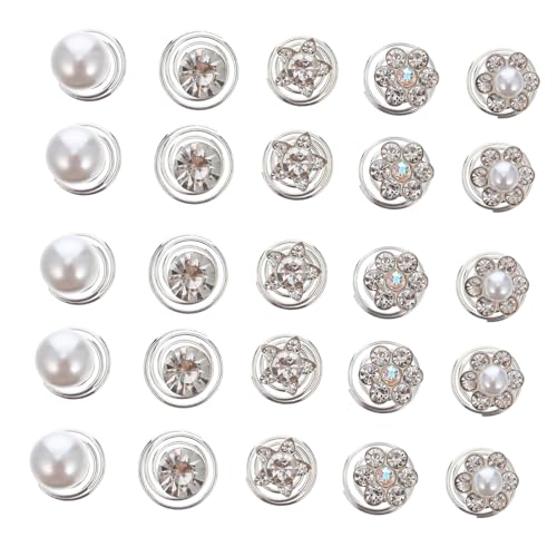 TOYZFRIENDY 60 Piezas Horquillas Espirales con Perlas y Diamantes de Imitación para Novias y Mujeres Clips de Pelo Resistentes para Bodas Fiestas Especiales Accesorios Elegantes de