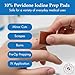 Henry Schein Povidone Iodine Prep Pads, 10% PVP Iodine Antiseptic Wipes, Non-Sterile, Not Made with Natural Rubber Latex, 1000 Pads per Case – Antiseptic Skin Cleanser for Medical Use