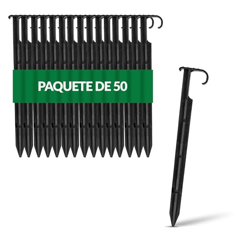GARDENIX® 50 Pieza Anclajes AquaPIN para Manguera de riego para jardín