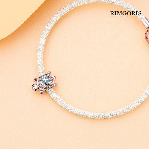 925 Sterling Silver Women Bracelets Animal Pink Butterfly Blue Murano Glass Sea Conch Fish Gold Seahorse Dolphin Pendant Women Bracelet Charm Mother's Day with Zirconia3