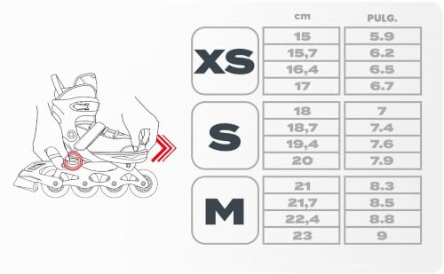 Miniatura 3 de Meteor Patines Línea 4 En 1 Para Niños Jouvenes Y Adolescentes Mujer Y Hombre Con Abec7 - Forro Interior - Tamaño Ajustable