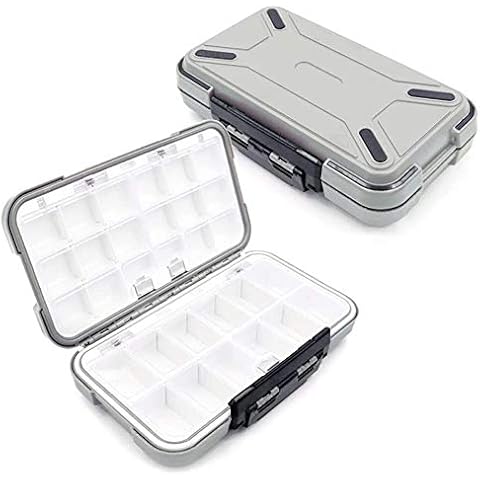 Tackle Box, - 20 Compartment Waterproof Portable Tackle Box Organizer With Storing Tackle Set Plastic Storage - Mini Utility Lures Fishing Box, Small Organizer Box Containers For Trout, Jewelry, Bead Cover