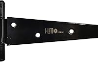 Vista 8 de HLMOptimo Heavy Duty T Hinge Tee T Strap Shed Gate Barn Fence Door Hinge Wrought Rustproof Black (6 pcs, 4 inch)