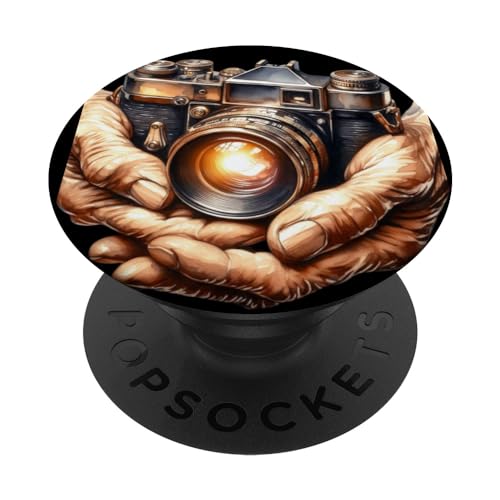 Vintage Brownie Analog SLR Camera Art Photographer Film PopSockets Adhesive PopGrip