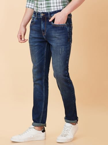 Image of Being Human Grey Slim Fit Men's Denims Clothing