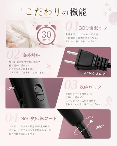 Aliliy ストレートアイロン 24mm