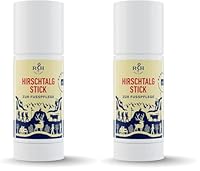 Hirschtalg Stick Rösch, Traditionelle Fußpflege, zur Vorbeugung von Blasen- und Hornhautbildung (Packung mit 2)