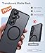 FNTCASE for Samsung Galaxy S26 Case: [Fit for Magsafe] [Full Camera Protection + Screen Protector] Translucent Matte Military Grade - Shockproof Protective Phone Cover for Samsung S 26 - Black