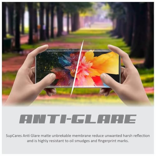 Image of SupCares TPU Anti Glare Matte Unbreakable Membrane Screen Protector for iQOO Z7 Pro and Vivo T2 Pro (6.78 Inch) With Easy Self Installation Kit | Fingerprint Working | Edge to Edge Coverage