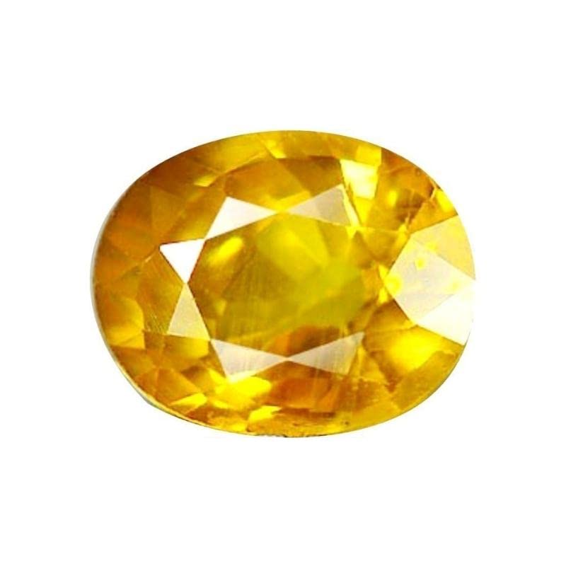 Saphir jaune naturel : pierre précieuse brute pour la création de bijoux uniques