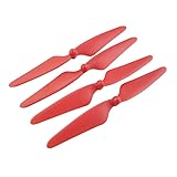 EXAXEXO for Hubsan H501S RC Drone Propeller Props Blade Kit Replacement for Hubsan H501S RC Drone Quadcopter Accessories(Red)