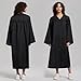 TngHui Unisex Matte Graduation Gown for High School,Choir Robes for Church, Judge Robes Costume 12 Colors Black Size 51(5'6
