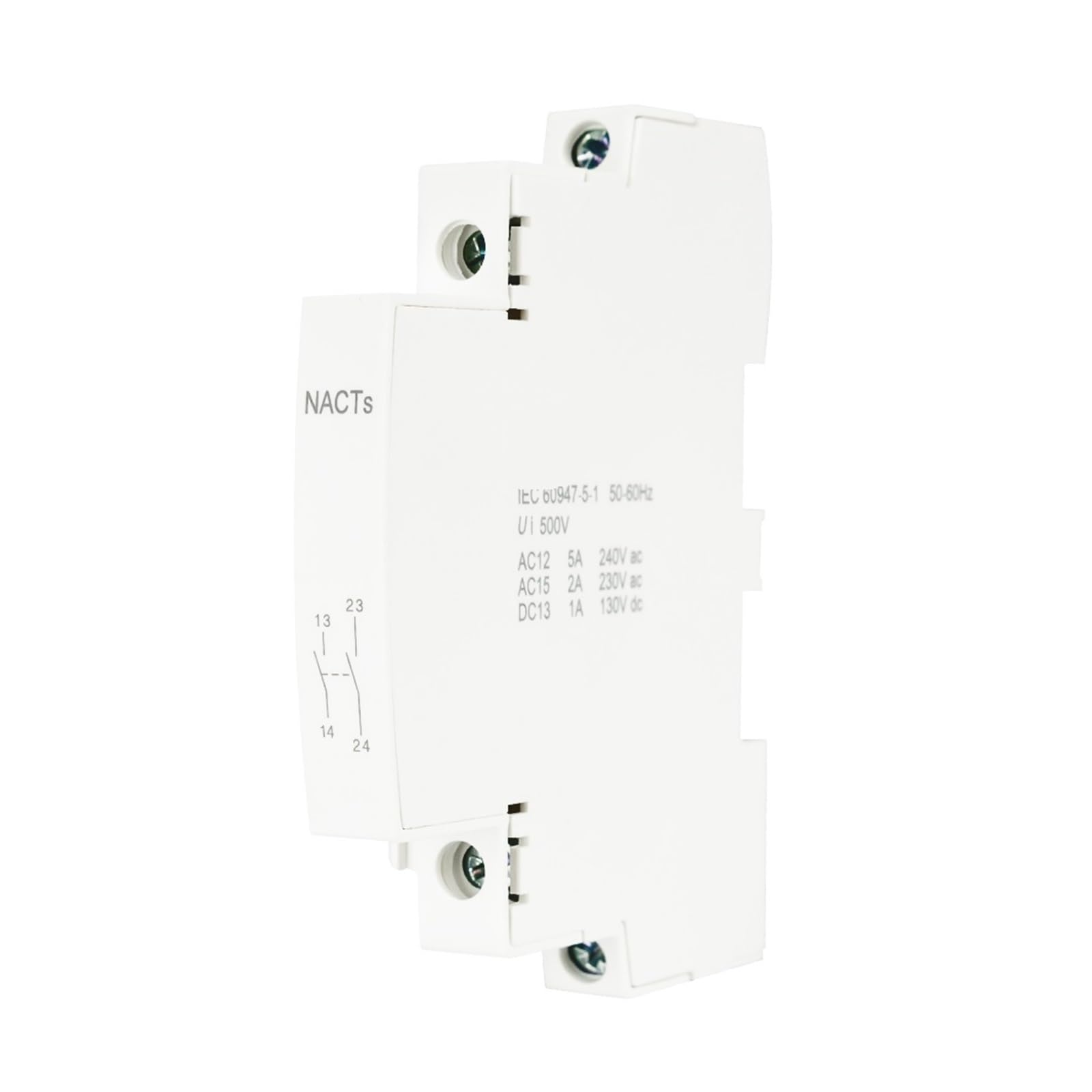NVSFZGIYG Auxiliary Contactor for Househould AC DC 220V 230V 50/60Hz 2NO 1Pcs(2NO)