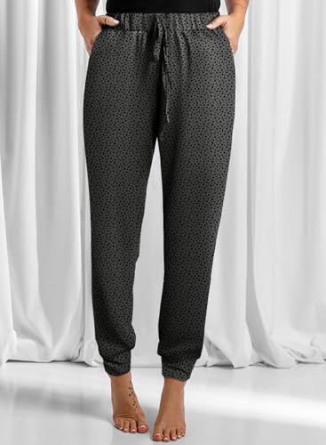 Image of Dokotoo Womens 2026 Soft Casual Drawstring Tie Elastic Waist Loose Jogger Pants with Pockets