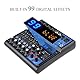 8 Kanal Mischpult Dj Mixer Stereo mit 99 DSP Effektoptionen