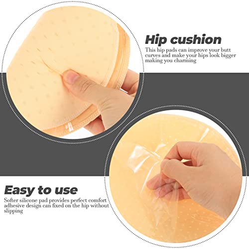 Healeved 2 Peças Almofadas De Silicone Removíveis Almofadas De Quadril Levantador De Nádegas Almofad