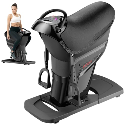 Horse Riding Machine, 3D Electric Simulator with LED Touch Display & 20 Adjustable Speeds, Indoor Fitness Equipment for Abdomen Waist Leg Full Body Workout & Weight Loss, Black