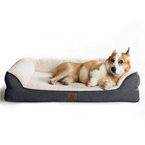 4_Bedsure Orthopedic Memory Foam Dog Bed – Dog Sofa with Removable Washable Cover & Waterproof Liner, Couch Dog Beds for Small, Medium, Large Pets up to 50/75/100 lbs