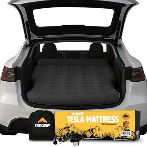 Tesla Model Y 2019-2025 Custom Fit Inflatable Air Mattress 80"x55", Extra Thick 9" - Car Camping Bed from Trekway