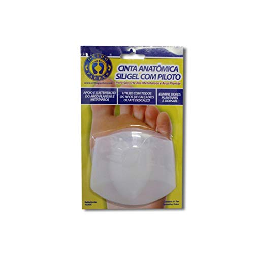 Ortho Pauher Cinta Anatômica Siligel com Piloto para Suporte dos Metatarsos e Arco Plantar (1 par)