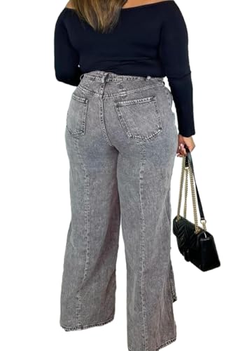 Vaceky Hollow Out Jeans Women Y2K Trendy High Waist Straight Leg Stretchy Summer Denim Pant3