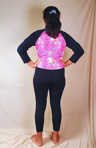 Image of Aqua Holic Unisex Swimming And Skating Full Suit For Girls - Comfortable, Quick-Dry,UV Protection, Stretchable Fabric