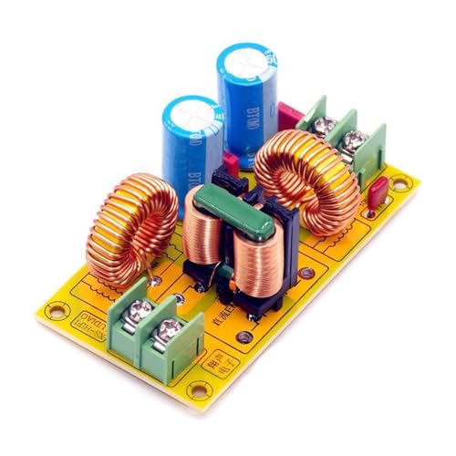 Zqxnt Hochstromfilterschaltung Lärmreduzierung DC0-50V 10A Netztafel Filterboard Lärmfilter Rausch Reduktionsleistung Für Elektronik