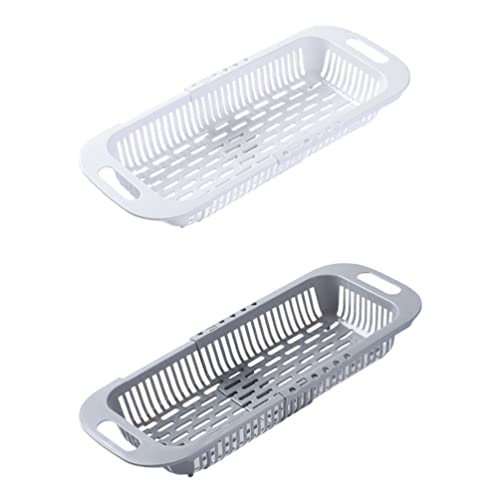 Cabilock Set Scolapasta per Verdure Piccolo Scolapiatti Scolapiatti Retrattile di Scolo per Lavello della Cucina