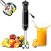 Bonsenkitchen Hand Blender, Immersion Blender with 2 Mixing Speed, Electric Handheld Mixer Portable Stick Mixer with Stainless Steel Blades for Soup, Smoothie, Puree, Baby Food