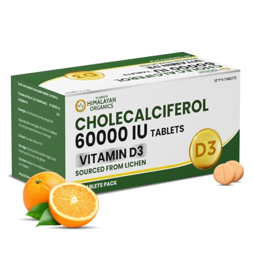Vlado's Himalayan Organics Vitamin D3 60000 IU Tablets | Cholecalciferol I Vitamin D3 60k Supplement...