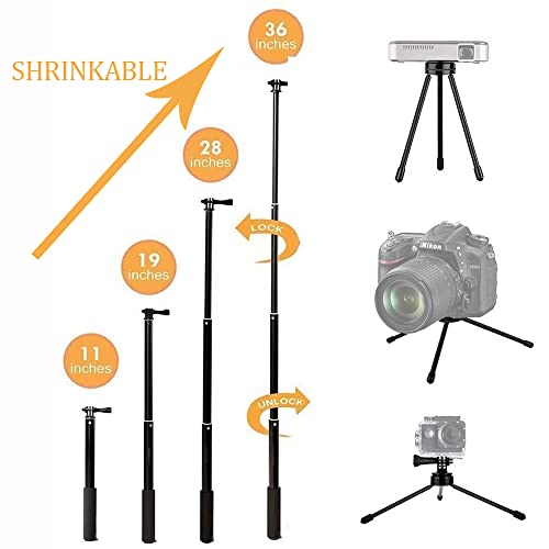 Vvhooy Extendable Selfie Stick 11-37 Inch Waterproof Action Camera Monopod Pole Adjustable Hand Grip Compatible With Gopro Hero 11 10 9 8,Akaso Ek7000 Brave 4 Brave 7 Le V50X,Insta 360 X3 X2 And More #TOP1