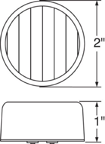 Luces LED traseras blancas 2" redondas, pack x2 miniatura 4
