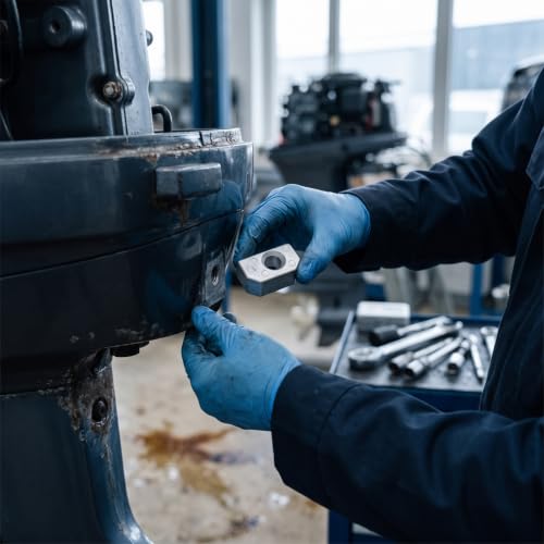 Ánodo de dirección para Yamaha 67C-45371-00AL protección fueraborda 4