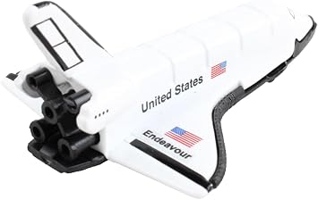 Space Adventure 4-Piece Astronaut and Spacecraft Die-cast Metal Space Shuttle Fun Toys and Collectibles Perfect for Ages 3+