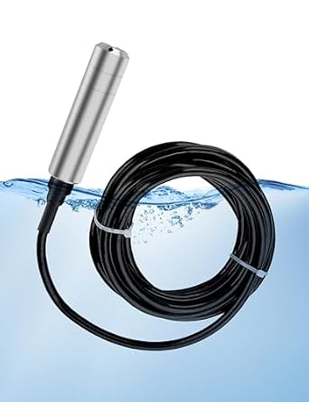 Yosoo Health Gear TL231 DC24V 4-20mA Liquid Level Sensor, Floatless, 0-5m Range, 6m Cable, Water Storage, Waste Treatment, Fishing