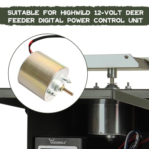 Highwild 12-Volt 1/4 Inch Shaft Feeder Replacement Motor thumb #5