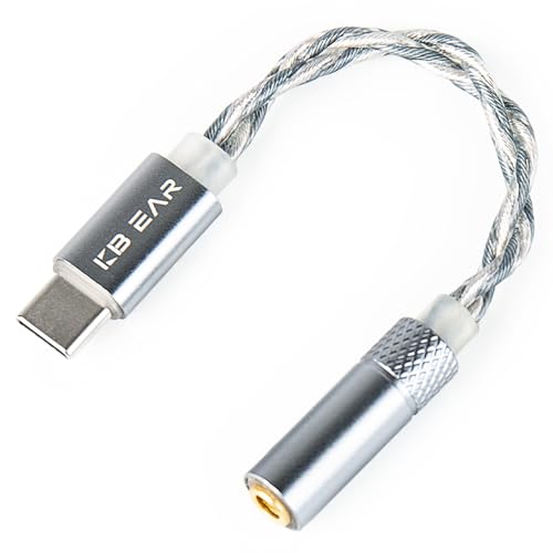 KBEAR P30�C���z���W���b�N �ϊ� �^�C�vc Type C 3.5 mm 4.4mm �I�[�f�B�I�A�_�v�^ DAC USB C �C���z���W���b�N�ϊ� USB C-3.5mm �C���z���ϊ��A�_�v�^�[ CX31993 DAC���� 32bit/384kHz 