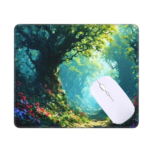 Tapis de souris gamer forêt verte, l'accessoire lavable pour votre bureau