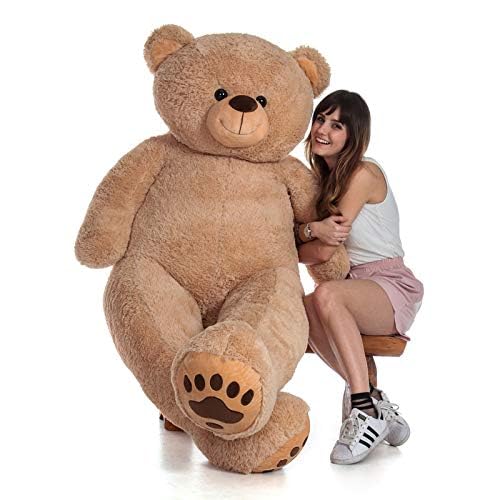Image of 4 Feet Dark Brown Giant Teddy Bear Soft, Plush, and Cuddly Stuffed Animal for Kids, Birthdays, Anniversaries, Valentine's Day, and Special Occasions Large Huggable (Brown /48 inch)