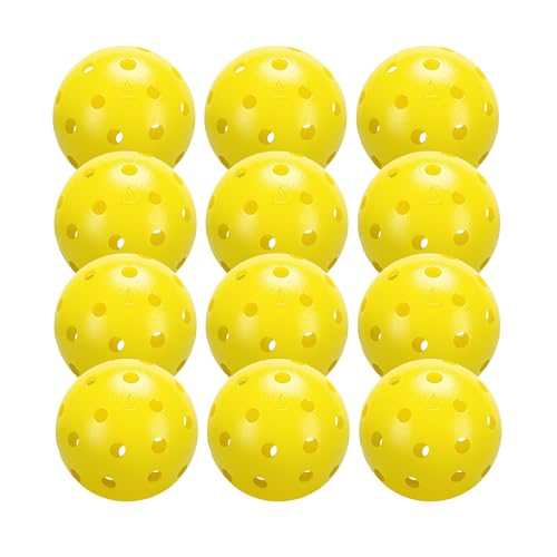 Balles de pickleball de compétition JOOLA Heleus en lot de 12 pour l'extérieur