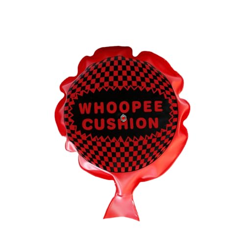 Image of Hopzab Fart Prank Cushion, 16cm Self-Inflating Joke Toy for Parties and Pranks(Red)