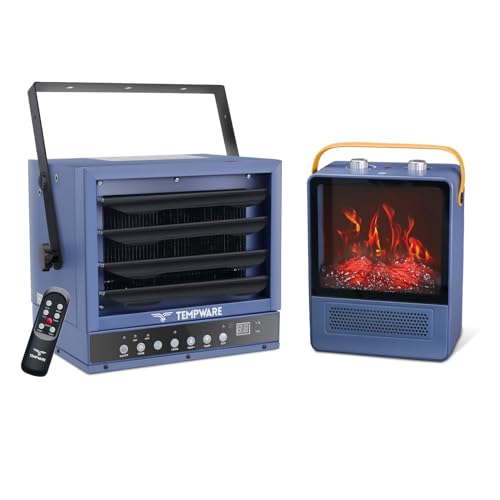 Portable Electric Fireplace Heater and 7500W Garage Heater