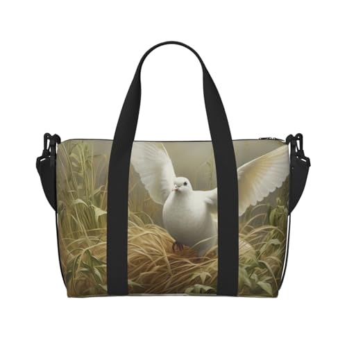 Sac de voyage herbe et colombe étanche et léger pour homme femme