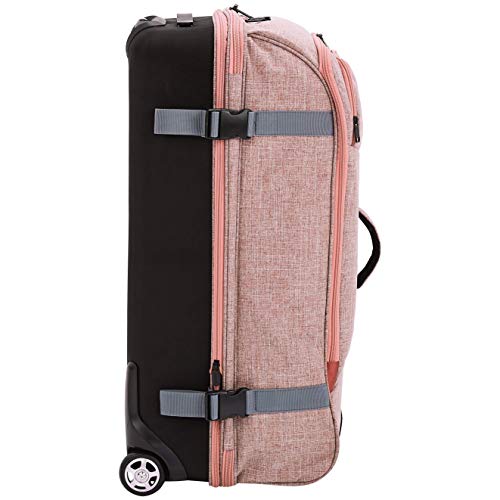 AmazonBasics Rolling Travel Duffel Bag Luggage with Wheels, Large