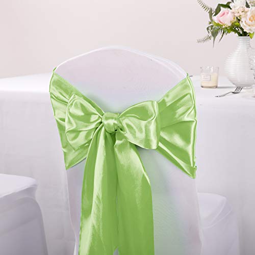 5-Pack Satin Table Runner Light Green 12 x 108 inches Long, Table Runners for Wedding, Birthday Parties, Banquets Decorations（5 Pack, 12x108 Inch, Light Green） by Hahuho - Image 7