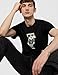 KARL LAGERFELD Paris Men's Short Sleeve T-Shirt with Kocktail Karl Character Graphic Black