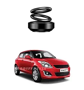 ModifyStyle Solar Powered Rotating Black Perfume/Air Freshener Suitable for Maruti Swift (2014 to 2017) Type 3 (Pack of 1)